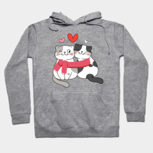 Romantic Kitty Couple Hoodie