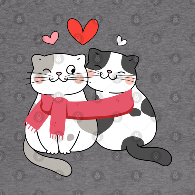 Romantic Kitty Couple by Premachandra's Store