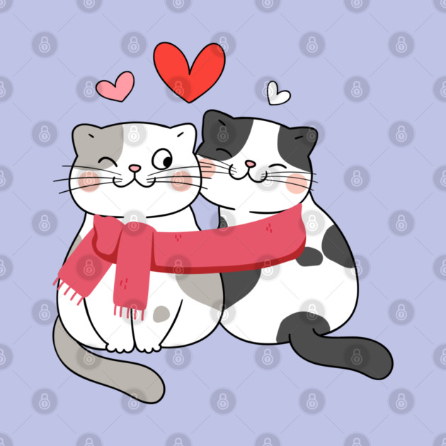 Romantic Kitty Couple by Premachandra's Store