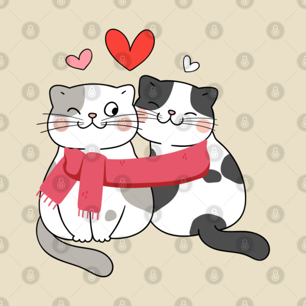 Romantic Kitty Couple by Premachandra's Store