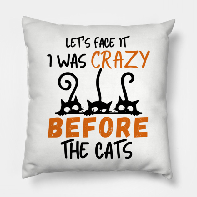 Crazy Cat Chronicles Pillow by Premachandra's Store