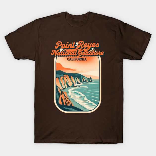 Point Reyes National Seashore 80s Style Vintage Illustration ...