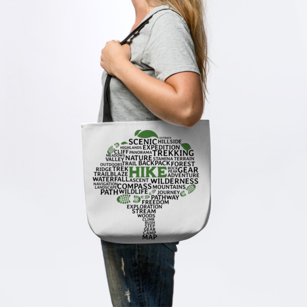 Hike tree made of hiking related words by Vinokurio