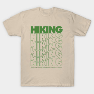Hiking words modern design T-Shirt