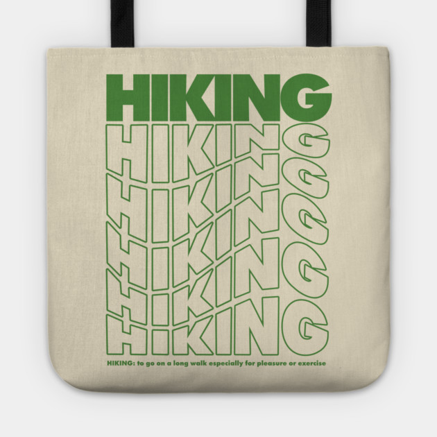 Hiking words modern design Tote by Vinokurio