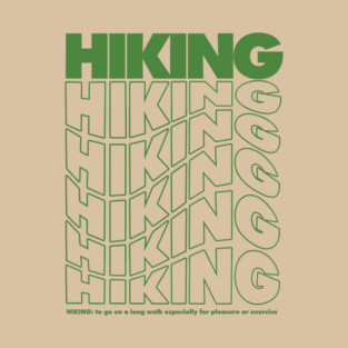 Hiking words modern design T-Shirt