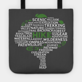 Hike Tree made of related words Tote
