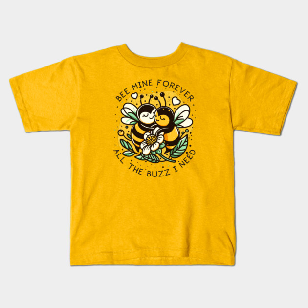 BEE MINE Kids T-Shirt by Fabrik