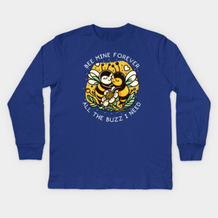 BEE MINE Kids Long Sleeve T-Shirt