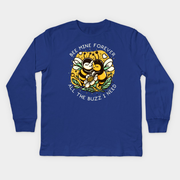 BEE MINE Kids Long Sleeve T-Shirt by Fabrik