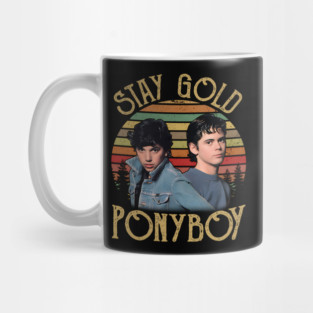 Stay Gold Ponyboy Vintage Movie Quotes Mug