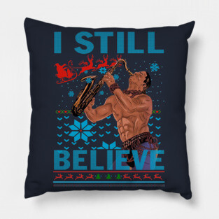 I Still Believe 80s Christmas Pillow