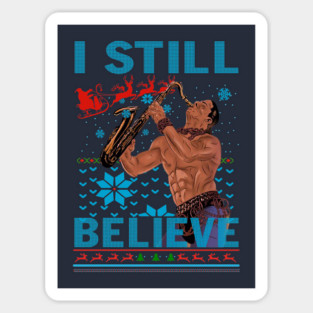 I Still Believe 80s Christmas Sticker