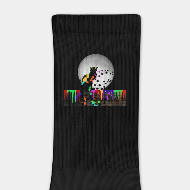 Chat Noir Holi Hai with Full Moon by HolidayBug