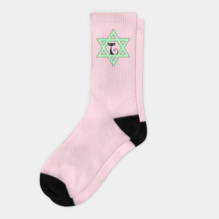 Jewish Kitty Cat Star of David Socks