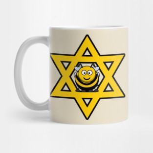 Jewish Bee Star of David Mug