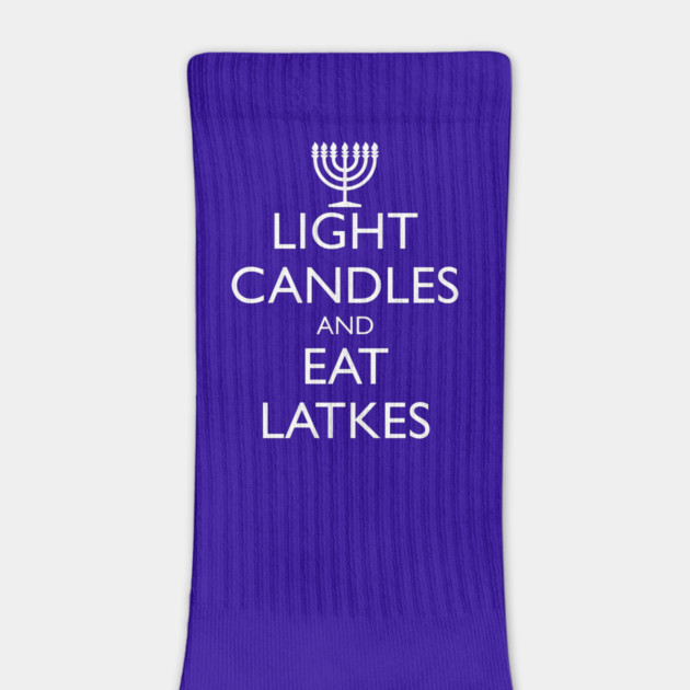 LIGHT CANDLES AND EAT LATKES by HolidayBug