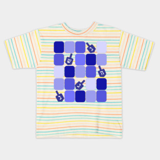 Patchwork Dreidels Kids T-Shirt