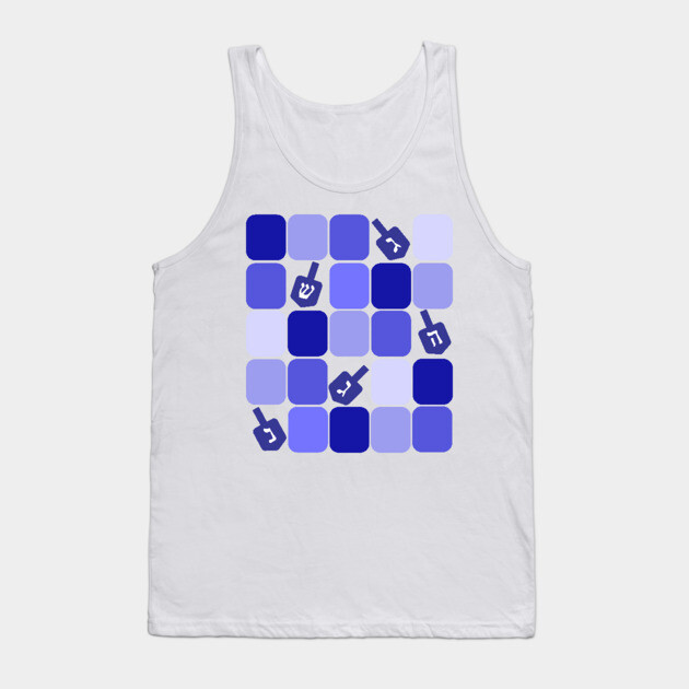 Patchwork Dreidels Tank Top by HolidayBug