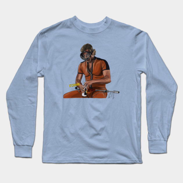 Once Upon a Time in Hollywood: Scuba Cliff Long Sleeve T-Shirt by 51Deesigns