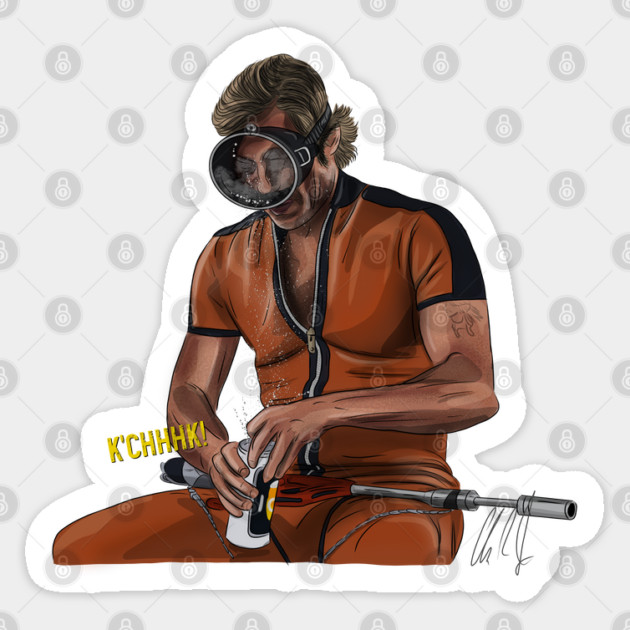 Once Upon a Time in Hollywood: Scuba Cliff Sticker by 51Deesigns