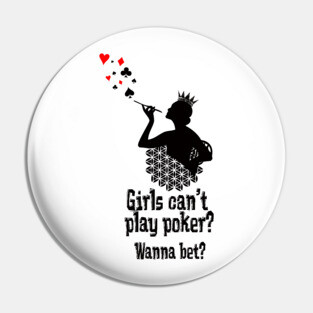 poker girl #poker Pin