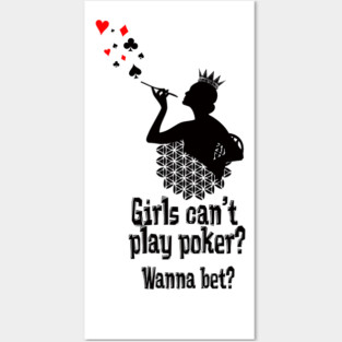 poker girl #poker Posters and Art