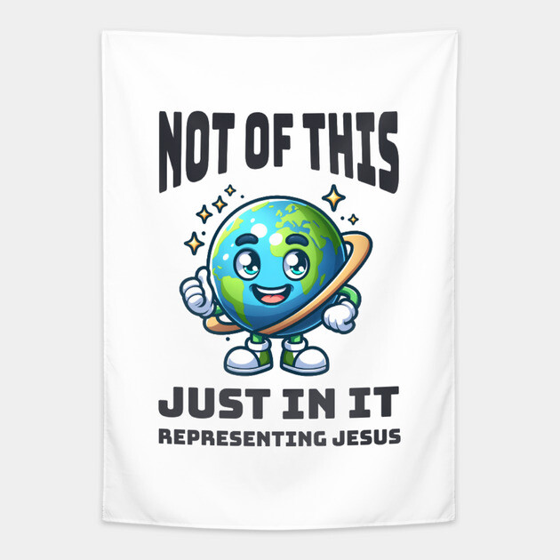 Not of This World, Just In It – Representing Jesus Tapestry by Rox
