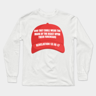 Red Hat Mark Of The Beast Revelation Long Sleeve T-Shirt
