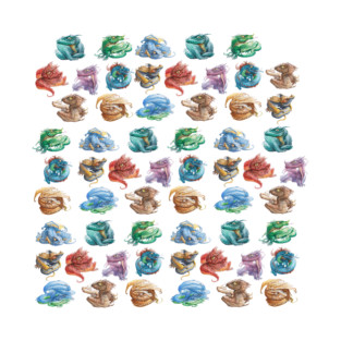 Tiny Dragon pattern T-Shirt