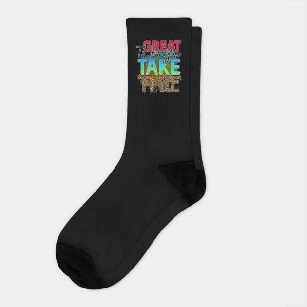 Mind Matters: Spread Positivity and Self-Care Awareness Socks by Steve