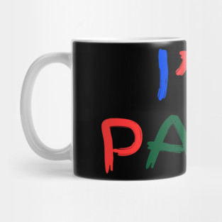 I Heart Love To Finger Paint I'm Paint Cute Couple Valentine Mug