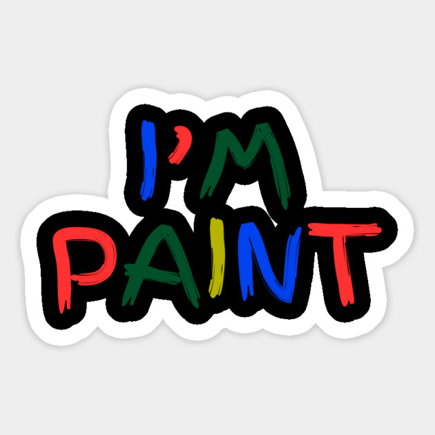 I Heart Love To Finger Paint I'm Paint Cute Couple Valentine Magnet by Creatifly Graphic Tees