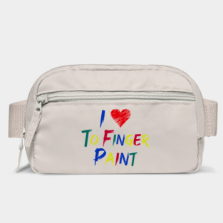 I Heart Love To Finger Paint I'm Paint Cute Couple Valentine Bag