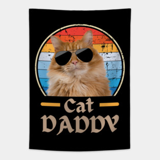 Cool Cat Dad Vibes Tapestry