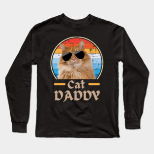 Cool Cat Dad Vibes Long Sleeve T-Shirt