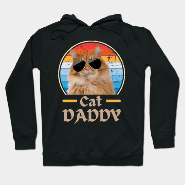 Cool Cat Dad Vibes Hoodie by Premachandra's Store