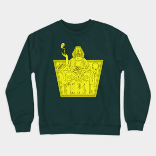 Chill_yellow Crewneck Sweatshirt