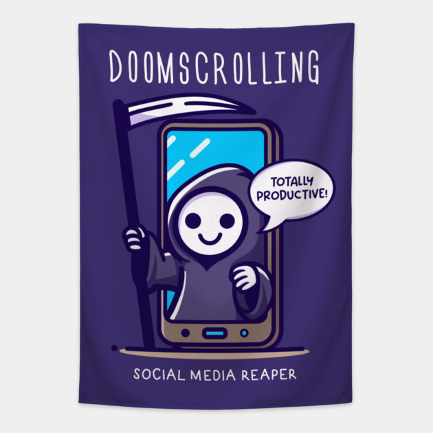 DOOMSCROLLING Tapestry by Fabrik