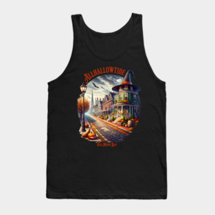 Allhallowtide Witchy Town Tank Top