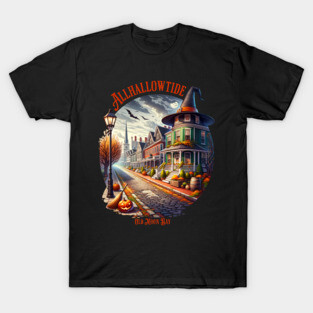 Allhallowtide Witchy Town T-Shirt