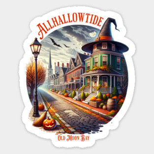 Allhallowtide Witchy Town Sticker