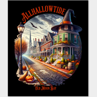 Allhallowtide Witchy Town Posters and Art