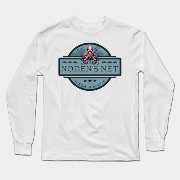 Noden's Net Seafood Restaurant Long Sleeve T-Shirt by H. R. Sinclair