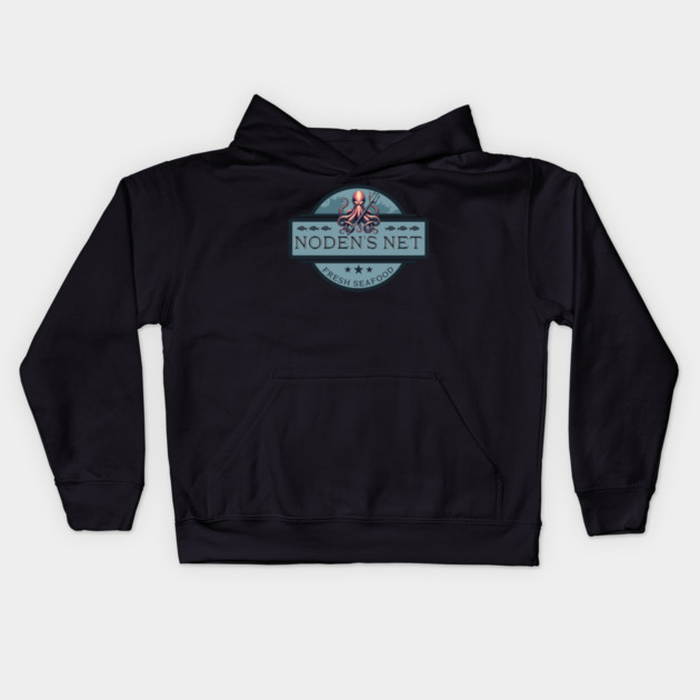 Noden's Net Seafood Restaurant Kids Hoodie by H. R. Sinclair