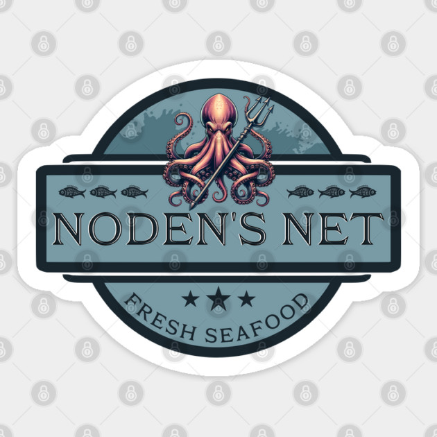 Noden's Net Seafood Restaurant Sticker by H. R. Sinclair