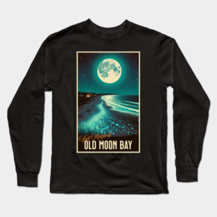 Vintage Old Moon Bay Poster Long Sleeve T-Shirt