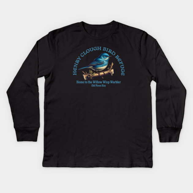 Clough Bird Refuge Kids Long Sleeve T-Shirt by H. R. Sinclair