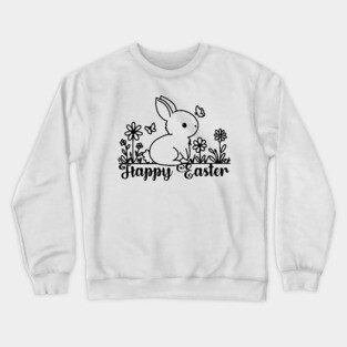 Easter Bunny Doodle Crewneck Sweatshirt