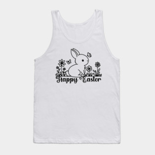 Easter Bunny Doodle Tank Top